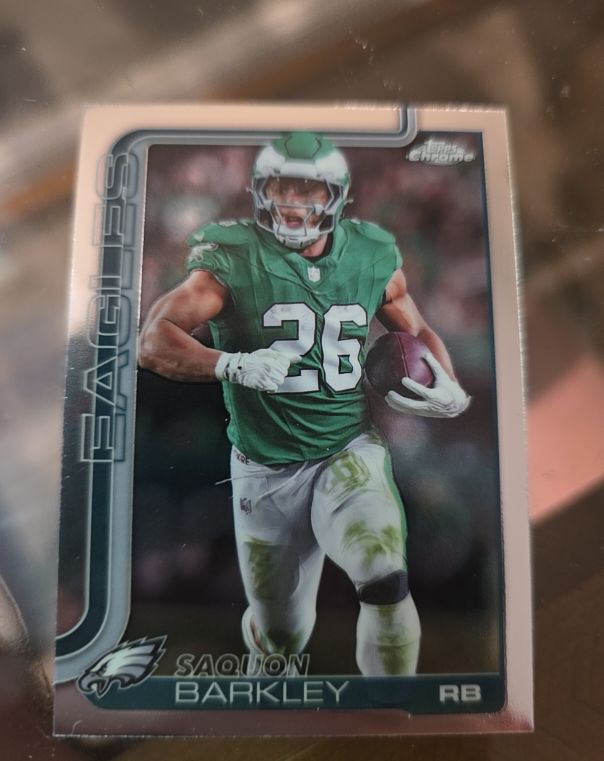 2025 Topps Chrome #248 Saquon Barkley — front