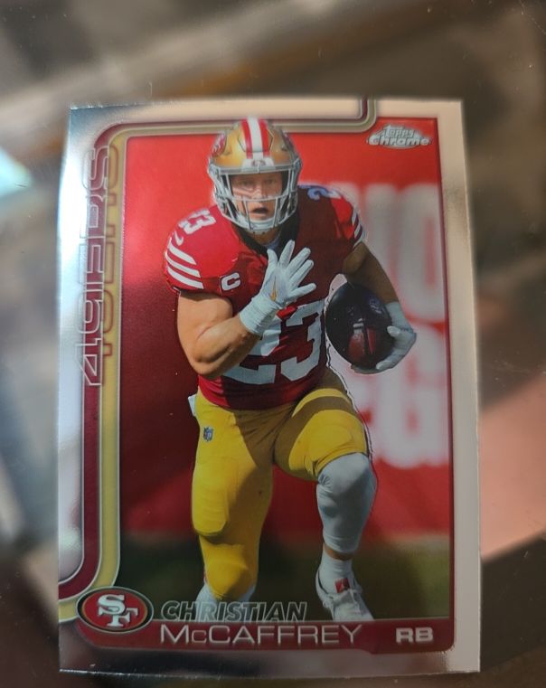 2025 Topps Chrome #263 Christian McCaffrey — front