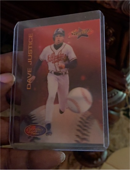 1994 Sportflics 2000 Starflics #192 Dave Justice — front