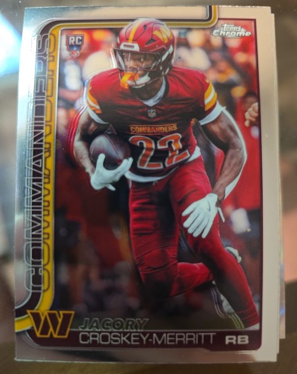 2025 Topps Chrome #387 Jacory Croskey-Merritt — front
