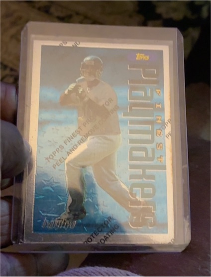 1996 Topps Finest Playmakers #P1 Tony Gwynn — front