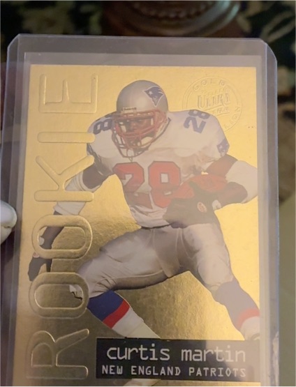 1995 Fleer Ultra Gold Medallion #447 Curtis Martin Rookie — front