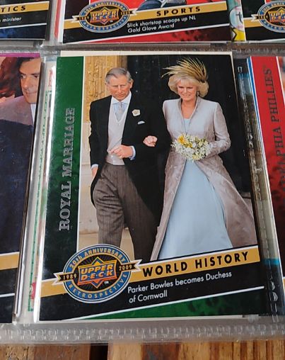 2009 Upper Deck 20th Anniversary Retrospective #2096 Parker Bowles becomes Duchess of Cornwall — front