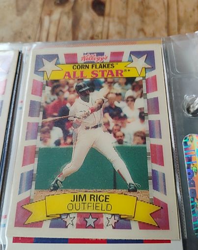 1992 Kellogg's Corn Flakes All Star #8 Jim Rice — front