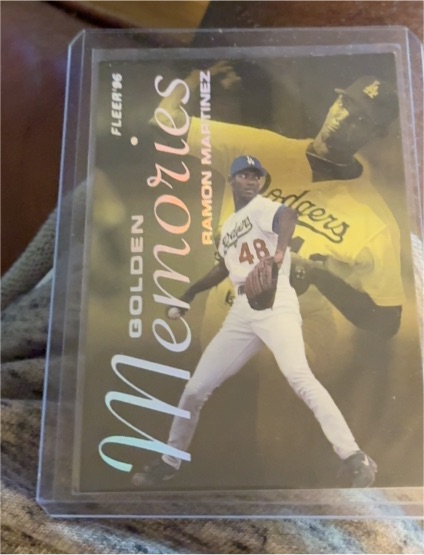1996 Fleer Golden Memories #5 Ramon Martinez — front