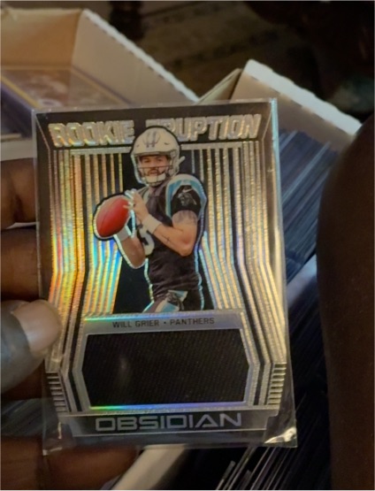 2019 Panini Obsidian Rookie Eruption #RE-5 Will Grier — front