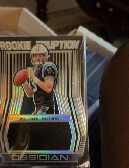 2019 Panini Obsidian Rookie Eruption #RE-5 Will Grier — front