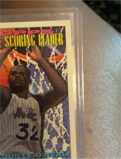 1993-94 Topps #386 Shaquille O'Neal Scoring Leader — front