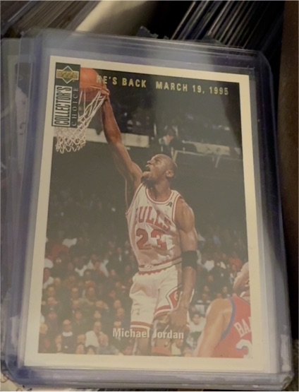 1994 Upper Deck Collector's Choice #240 Michael Jordan He's Back — front