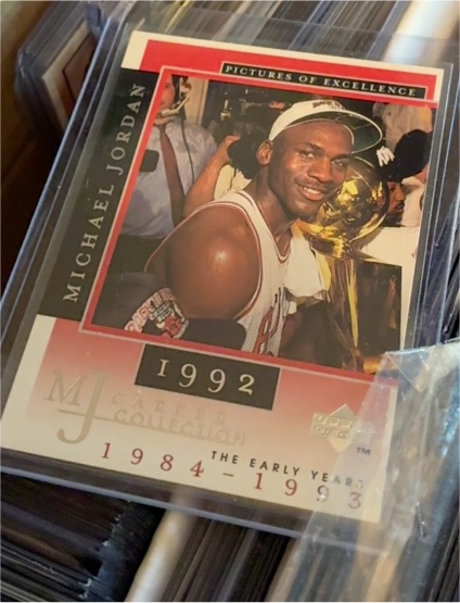 1998 Upper Deck MJ Career Collection - Pictures of Excellence Michael Jordan #18 — front