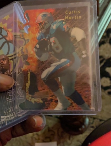 1997 Stadium Club Triumvirate II #T3c Curtis Martin — front