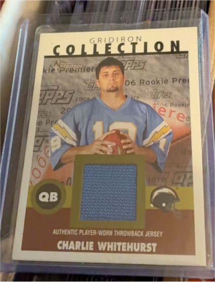 2006 Topps Heritage Gridiron Collection #GC-CW Charlie Whitehurst — front