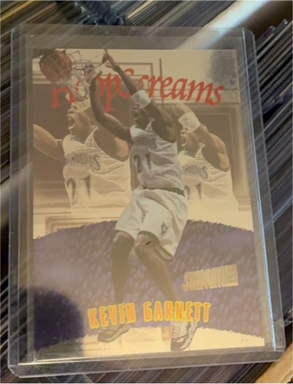 1997-98 Topps Stadium Club #HS3 Kevin Garnett Hoop Screams — front