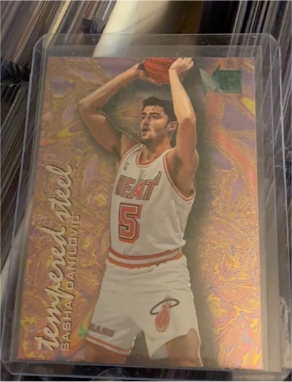 1995-96 Fleer Metal Tempered Steel #1 Sasha Danilovic — front