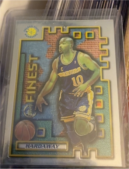 1995-96 Topps Finest #M26 Tim Hardaway — front