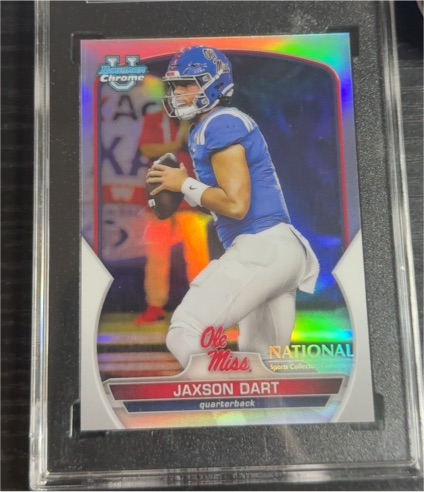 2024 Bowman University Chrome #6 Jaxson Dart — front