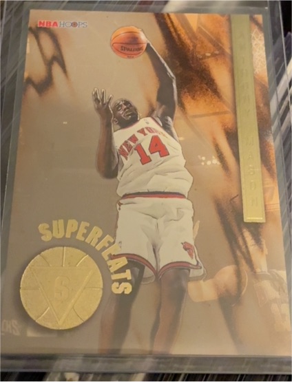 1996-97 NBA Hoops Superfeats #8 Jerry Stackhouse — front