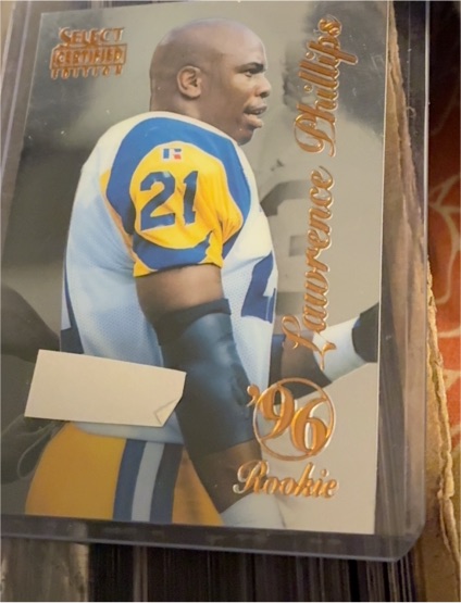 1996 Select Certified #97 Lawrence Phillips — front