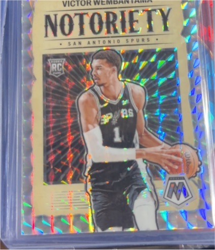 2023-24 Panini Mosaic Notoriety #5 Victor Wembanyama — front