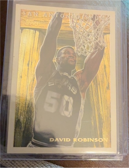 1995-96 Topps Pan for Gold #PFG11 David Robinson — front