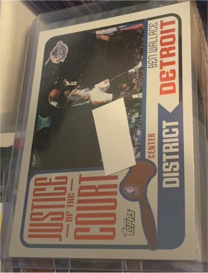2003-04 Topps Justice of the Court #JC-1 Ben Wallace — front