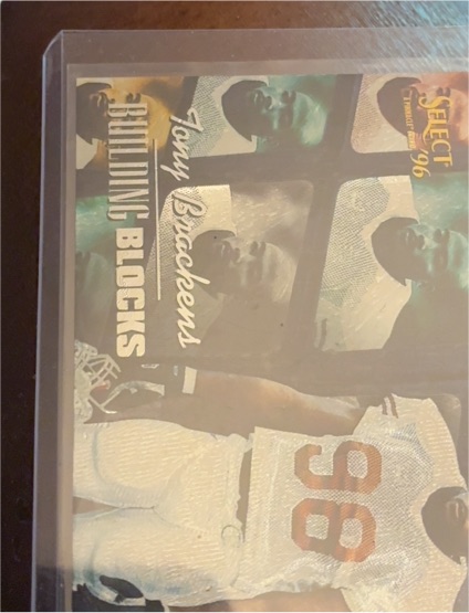 1996 Select #15 Tony Brackens Building Blocks — front