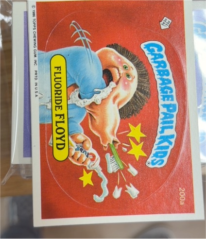 1986 Topps Garbage Pail Kids #200a Fluoride Floyd — front
