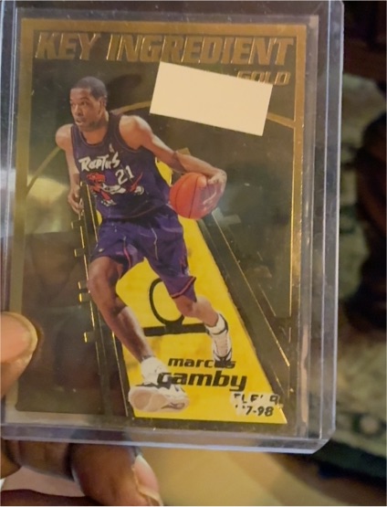 1997-98 Fleer #2 Marcus Camby Key Ingredient Gold — front