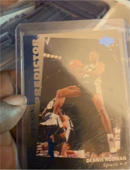 1994-95 Upper Deck #R23 Dennis Rodman Rebounding Predictor — front