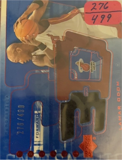 2003-04 Upper Deck Triple Dimensions 3-D Warmups #3DW22 Lamar Odom — front