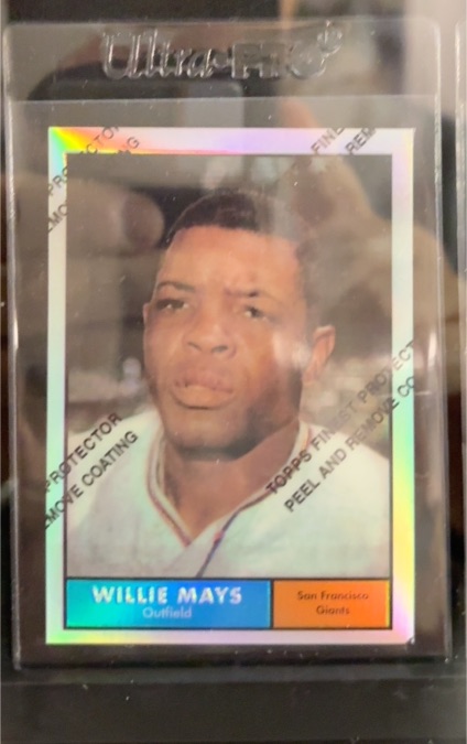 1997 Topps Finest Reprints #14 Willie Mays — front