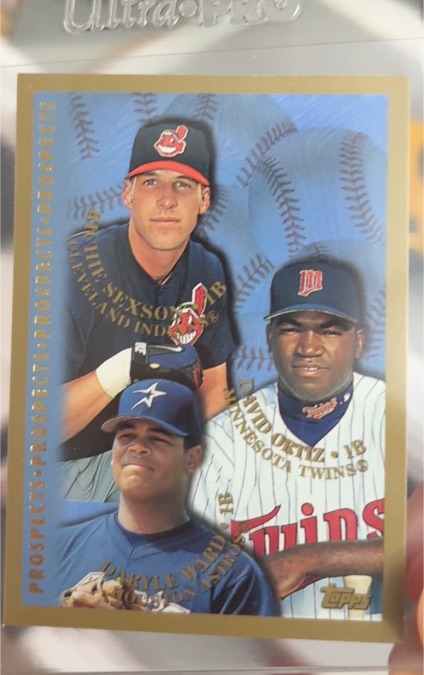 1998 Topps Prospects #257 Richie Sexson / David Ortiz / Daryle Ward — front