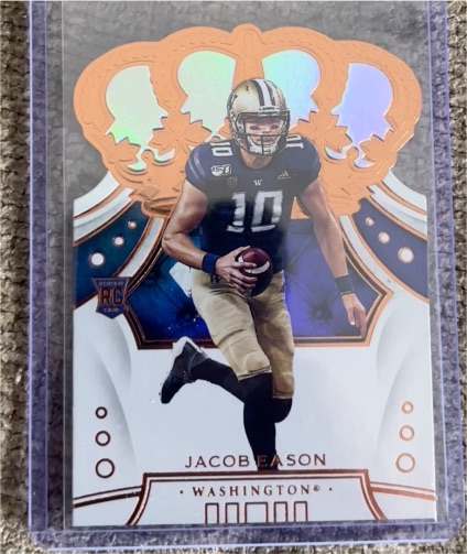 2020 Panini Chronicles Draft Picks Crown Royale #40 Jacob Eason — front