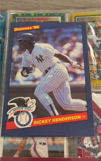1986 Donruss All-Stars #10 Rickey Henderson — front