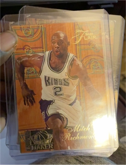 1994-95 Flair #8 Mitch Richmond Play Maker Sacramento Kings — front