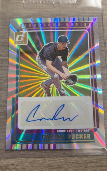 2025 Donruss Signature Series #SG-CRK Carson Rucker — front