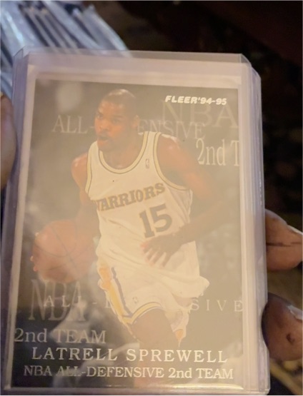 1994-95 Fleer #10 Latrell Sprewell NBA All-Defensive 2nd Team — front