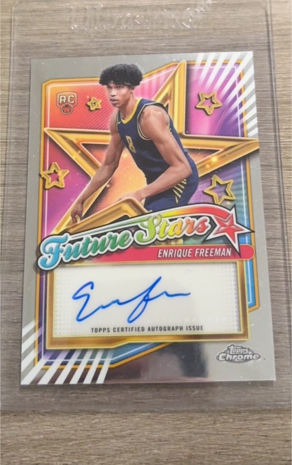 2024-25 Topps Chrome #FSA-EF Enrique Freeman Future Stars Rookie Autograph — front