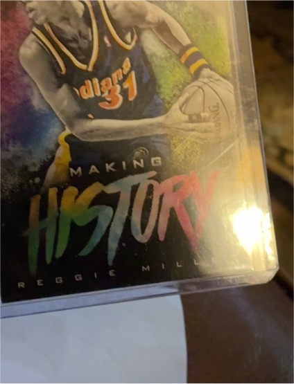2017-18 Panini Ascension #MH36 Reggie Miller Making History — front
