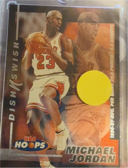 1997-98 NBA Hoops #5 Michael Jordan Dish N Swish — front