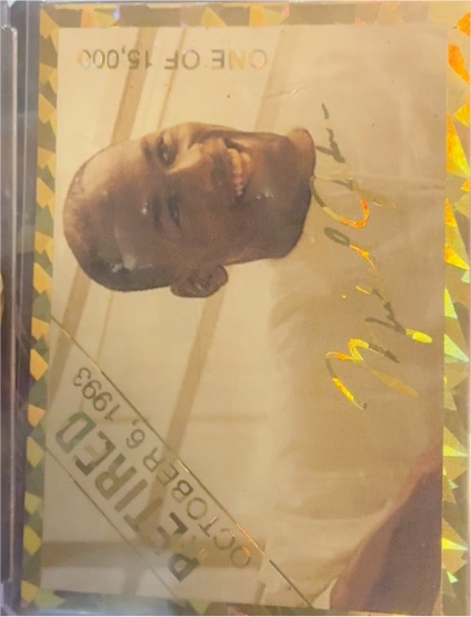 1993-94 Arena Sports Michael Jordan Special Retirement Card /15000 Gold — front