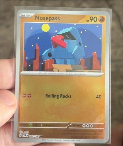 2023 Pokémon Perfect Order #037 Nosepass — front