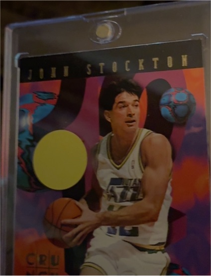 1995-96 SkyBox NBA Hoops Number Crunchers #23 John Stockton — front