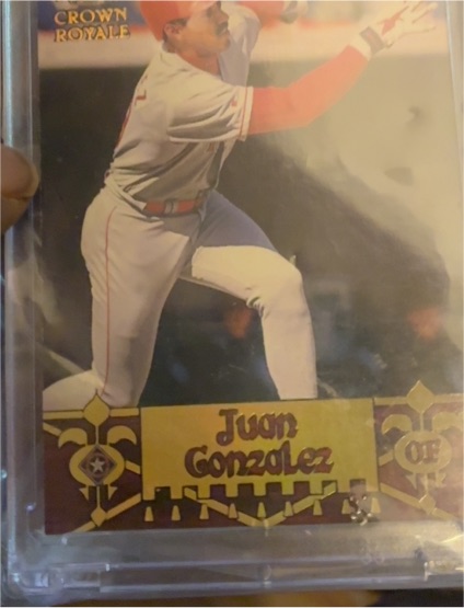 1998 Pacific Crown Royale Diamond Knights #23 Juan Gonzalez — front