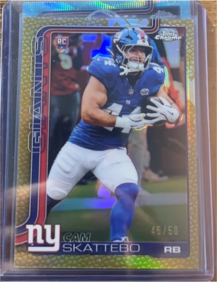 2025 Topps Chrome #331 Cam Skattebo — front
