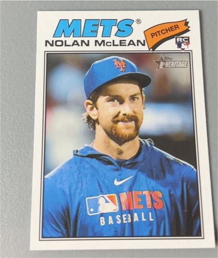 2026 Topps Heritage #150 Nolan McLean Image Variation Rookie SP — front