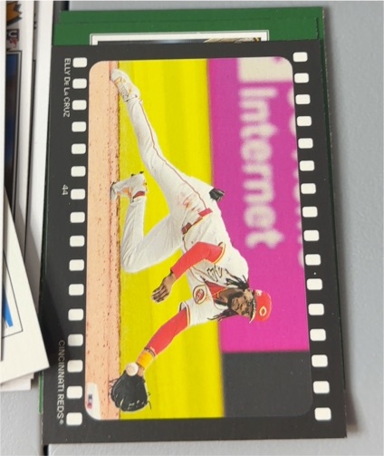 2026 Topps Heritage #RA-ED Elly De La Cruz Ready, And Action Cincinnati Reds — front