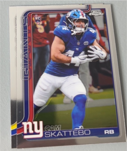 2025 Topps Chrome #331 Cam Skattebo — front