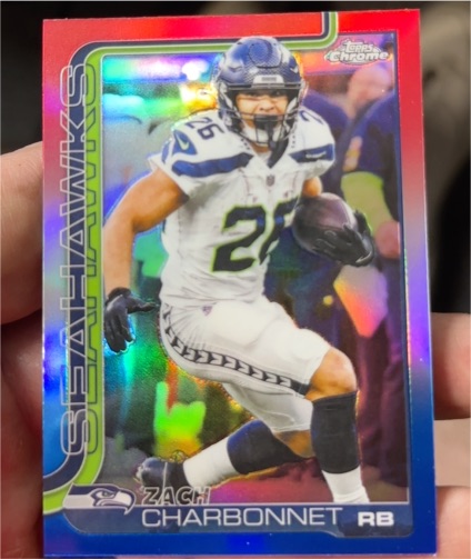2025 Topps Chrome #279 Zach Charbonnet — front