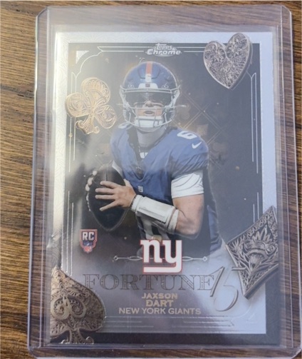 2025 Topps Chrome Fortune 15 #F15-23 Jaxson Dart — front
